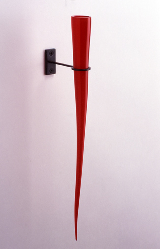 Red Wall Vase